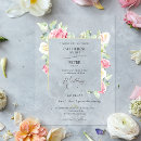 Search for watercolor roses wedding invitations Blush pink roses