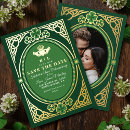 Search for shamrock save the dates Claddagh
