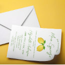 Search for main squeeze hens party invitations Lemon