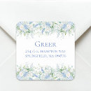 Search for floral bridal address stickers Dusty blue