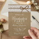 Search for rustic burlap graduation Party