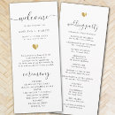 Search for pretty wedding programs Order of service