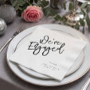 Search for engagement party napkins Calligraphy