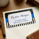 Search for blue and gold graduation return address labels Navy