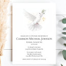 Search for dove invitations Gold cross