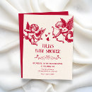 Search for love cupid invitations Vintage