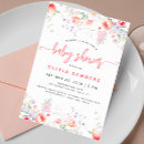 Search for floral baby shower invitations Script typography