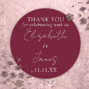 Search for romantic wedding stickers Thank you
