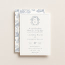 Search for monogram crest wedding invitations Elegant typography
