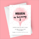 Search for cotton birthday invitations Pink
