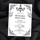 Search for gothic graduation invitations Vintage