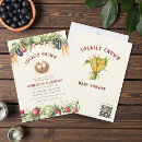 Search for vegetable invitations Watercolor vegetables