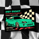 Search for race car baby shower invitations Vintage