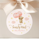 Search for bear baby shower stickers Girl
