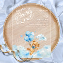 Search for couples baby boy shower invitations We can bearly wait