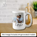 Search for dad est mugs Black white