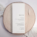 Search for minimalist wedding menus Simple