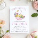 Search for umbrella baby shower invitations Pastel