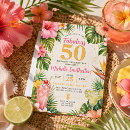 Search for pink hibiscus invitations Watercolor tropical flowers