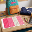 Search for colour coded labels Waterproof