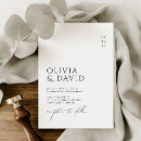 Search for minimalist wedding invitations Black and white