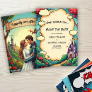 Search for fairytale save the dates Enchanted forest