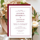 Search for elegant red wedding invitations Minimal