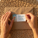 Search for flamingo bird return address labels Watercolor