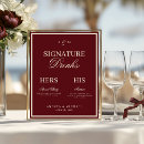 Search for his and her drink signs Calligraphy
