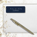 Search for dark blue return address labels Minimal