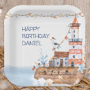 Search for lighthouse paper plates Whale