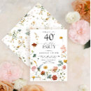 Search for digital 40th birthday invitations Calligraphy