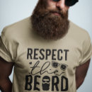 Search for respect the beard tshirts Black
