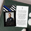 Search for police memorial cards In loving memory