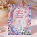 Search for mermaid 2nd birthday invitations Glitter