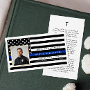 Search for police cards Thin blue line flag