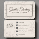 Search for interior decorating business cards For her
