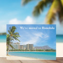 Search for palm tree moving announcement cards New home