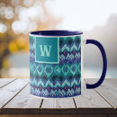 Search for tribal pattern mugs Turquoise