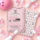 Search for girls bowling party invitations Retro