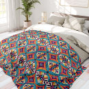 Search for teal and orange blankets Retro