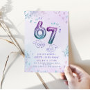 Search for glitter invitations Purple