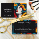 Search for retro business cards Makeup artist