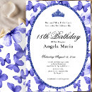 Search for blue butterfly invitations Elegant classy