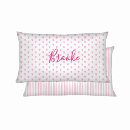 Search for pink and white pillowcases Girl