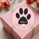 Search for paw print stickers Pink