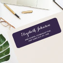 Search for dark purple return address labels Simple