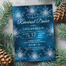 Search for snowflakes rehearsal dinner invitations Wonderland
