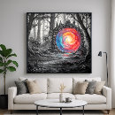 Search for black and white forest posters Fantasy