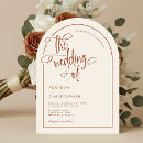 Search for beige wedding invitations Terracotta